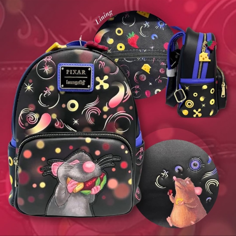 Loungefly Disney Pixar Ratatouille Remy Food Scene Mini Backpack - Exclusive